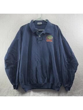 Vintage Florida Gators Long Sleeve Polo Mens Large Made In Usa Timeout Cotton